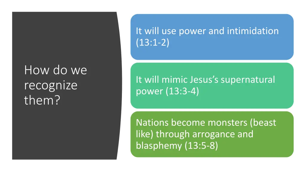 it will use power and intimidation 13 1 2