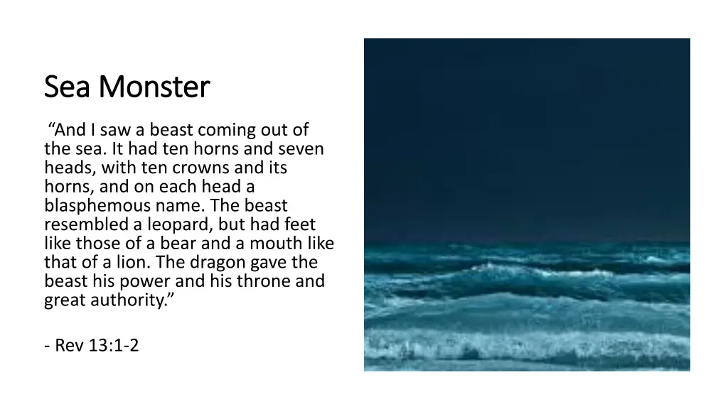 sea monster sea monster