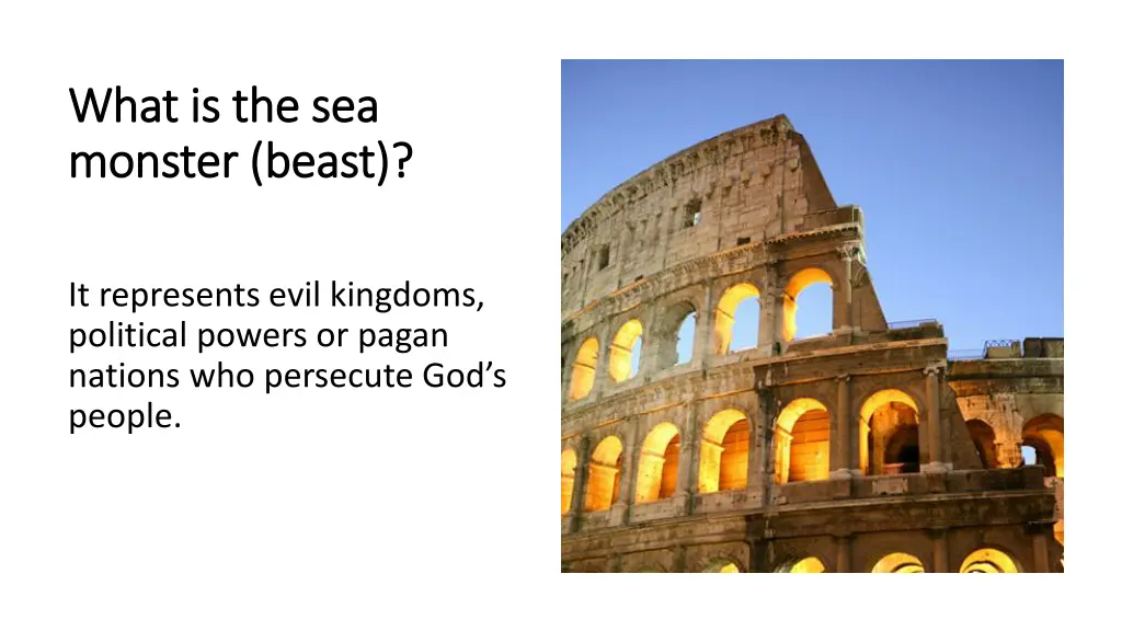 what is the sea what is the sea monster beast
