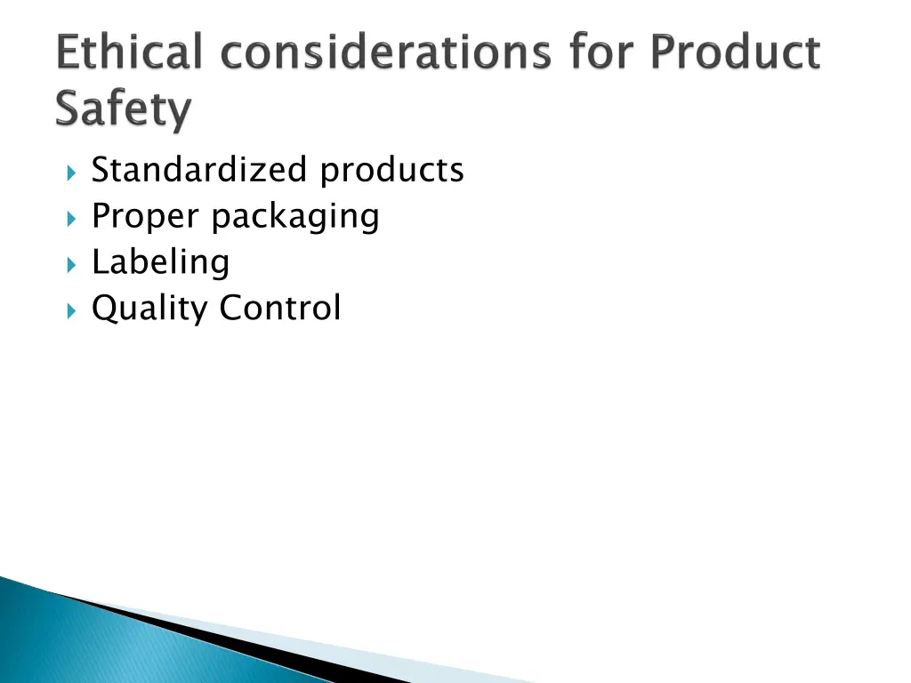 standardized products proper packaging labeling