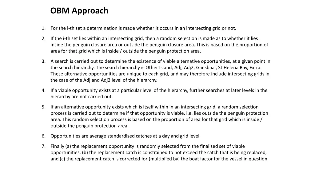 obm approach