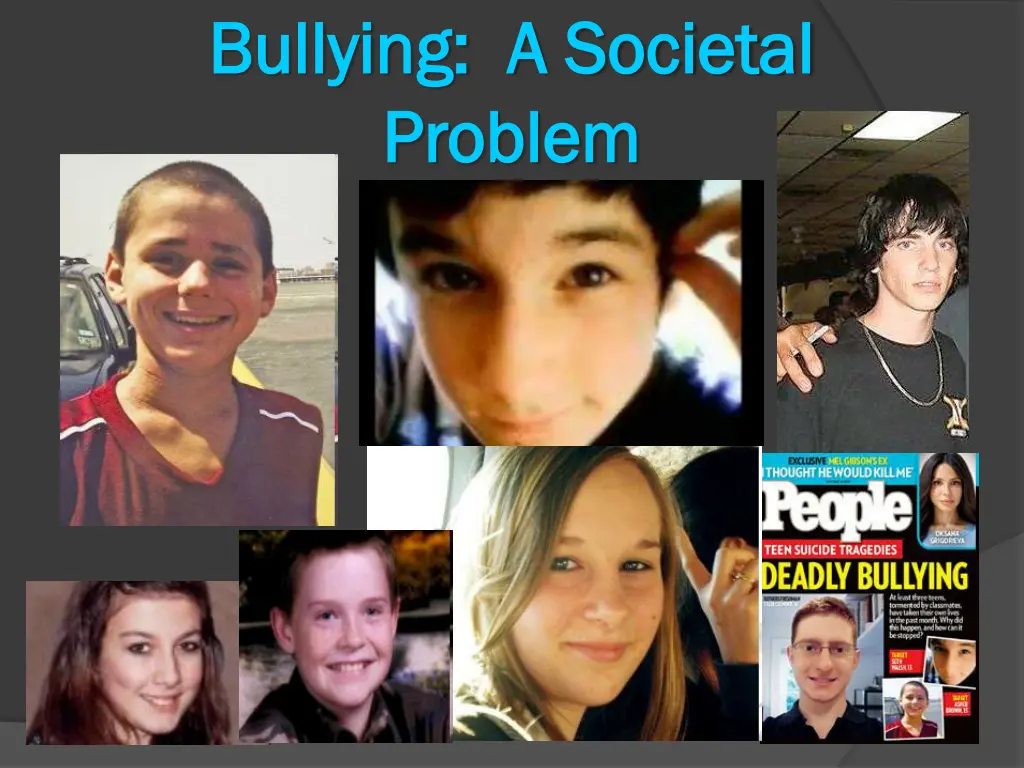 bullying a societal bullying a societal problem