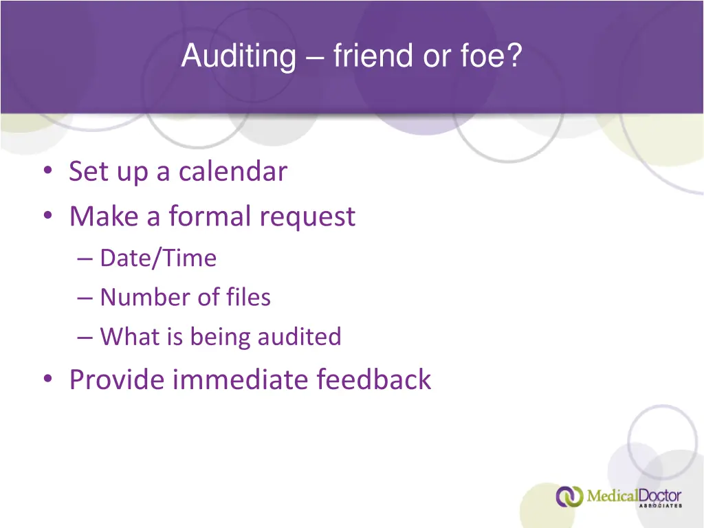 auditing friend or foe