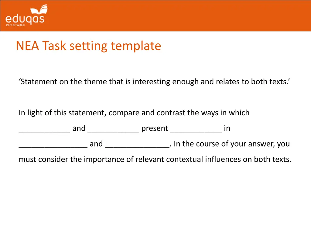 nea task setting template