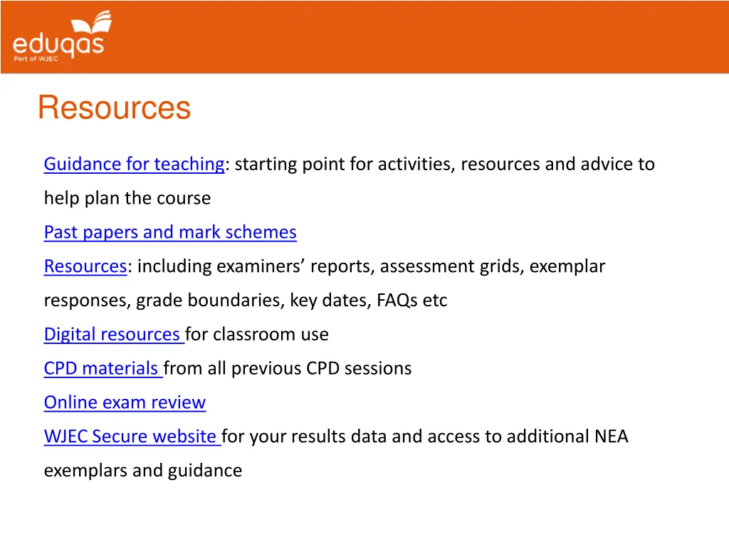 resources