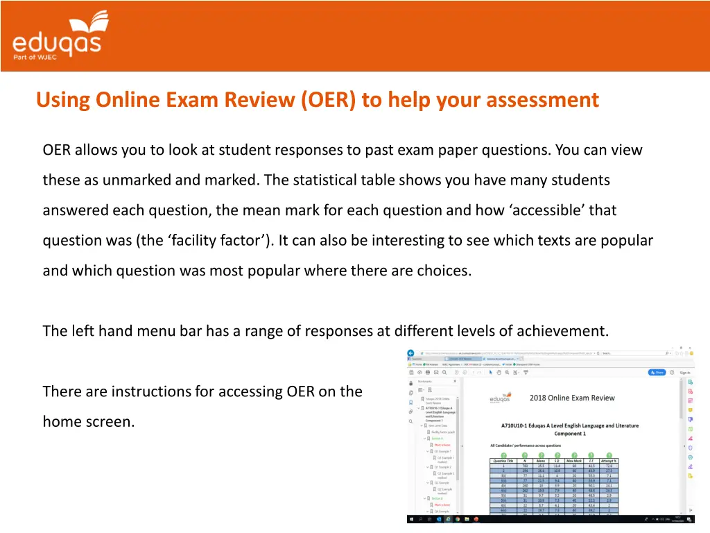 using online exam review oer to help your