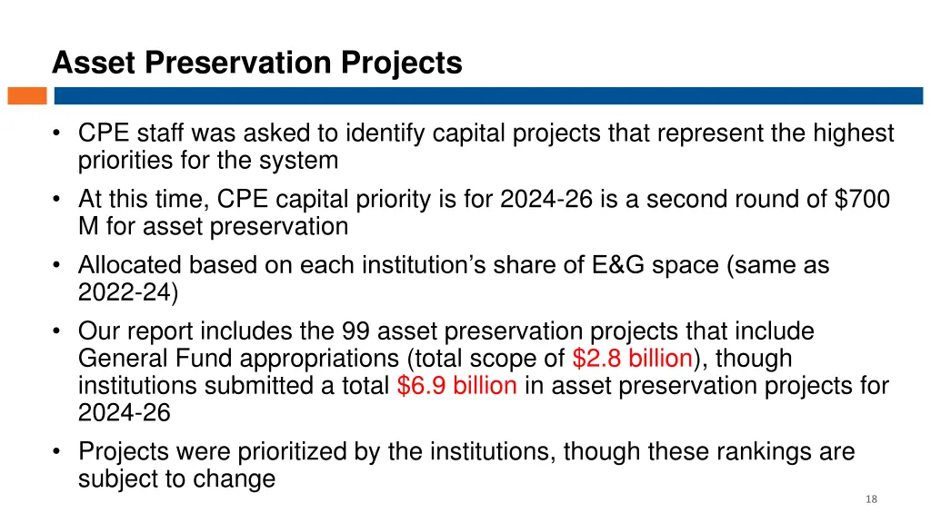 asset preservation projects 1