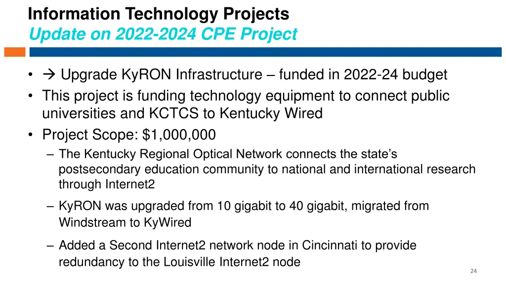 information technology projects update on 2022