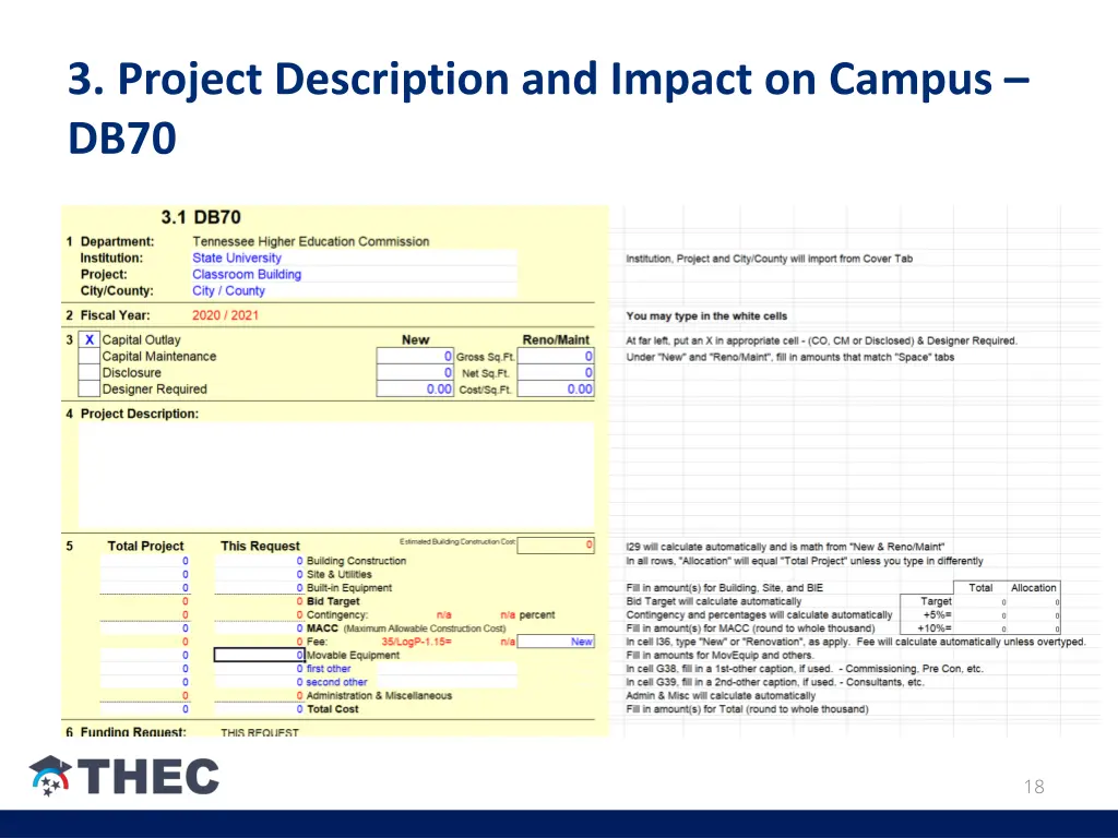 3 project description and impact on campus db70