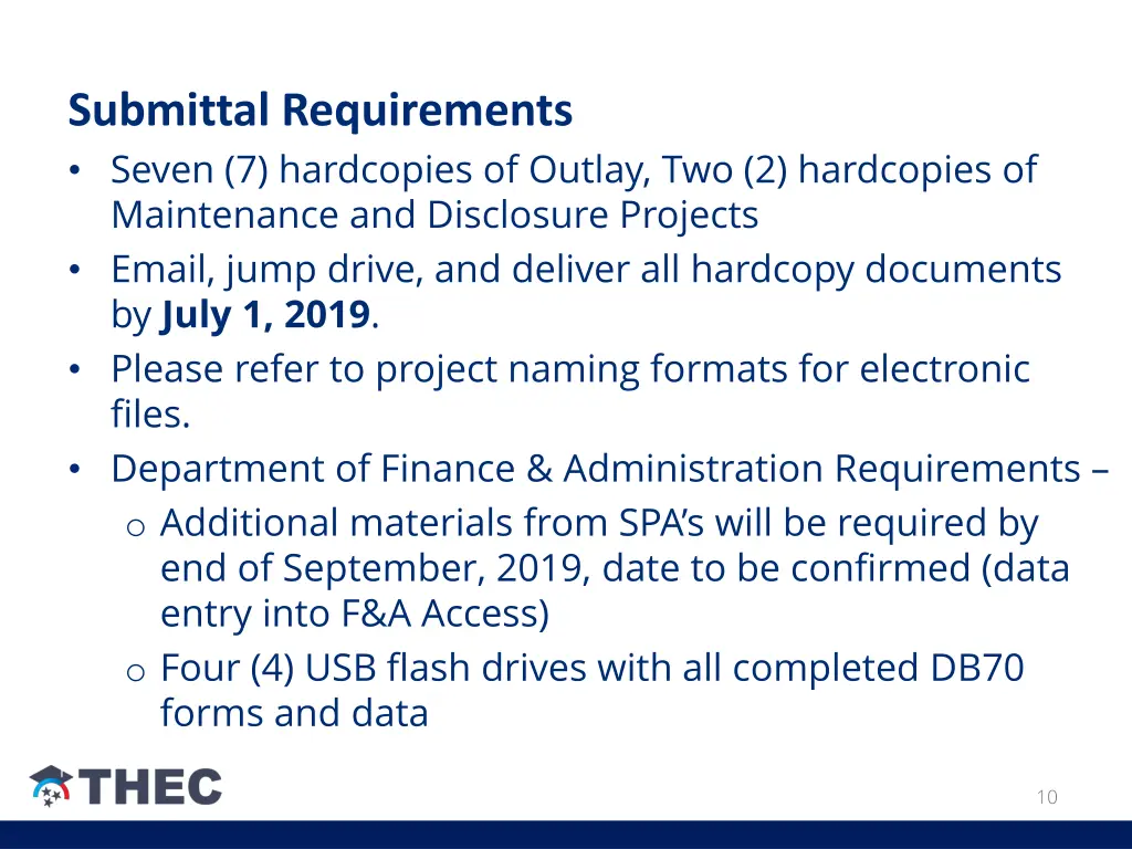 submittal requirements seven 7 hardcopies