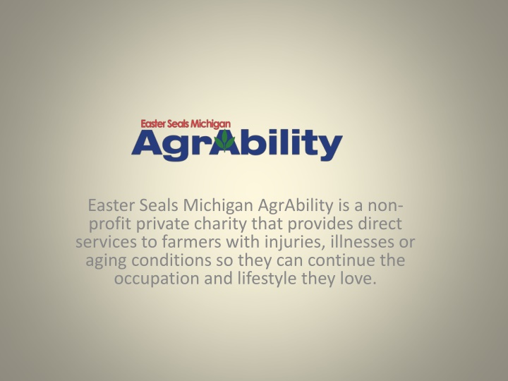 easter seals michigan agrability is a non profit