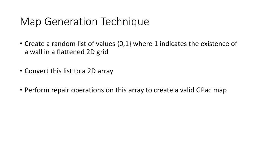 map generation technique