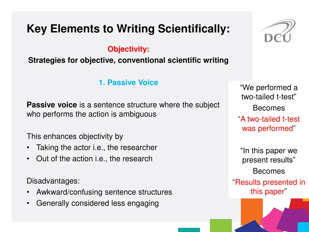 key elements to writing scientifically 12