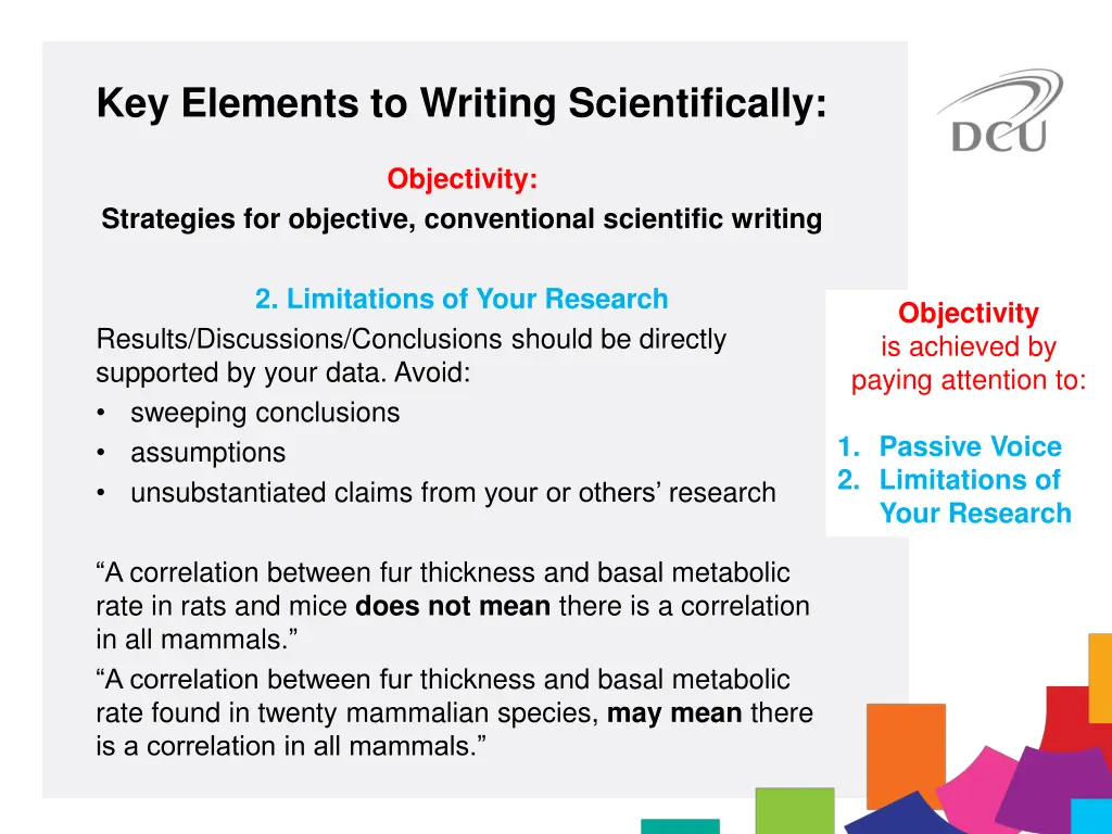 key elements to writing scientifically 13