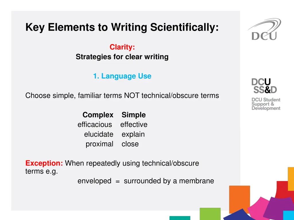 key elements to writing scientifically 8