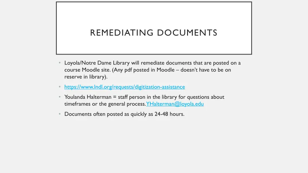remediating documents
