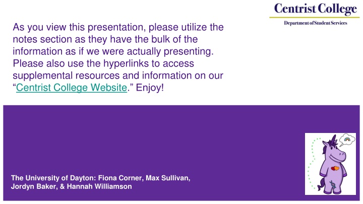 as you view this presentation please utilize