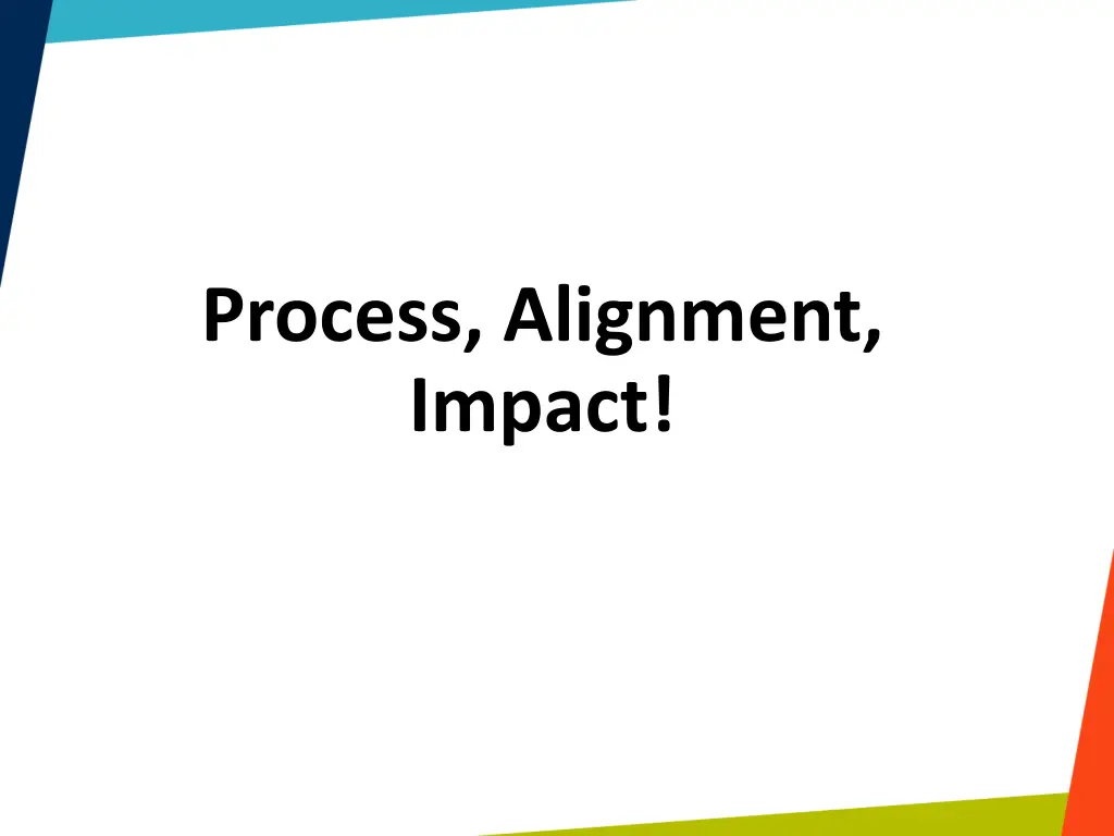 process alignment impact
