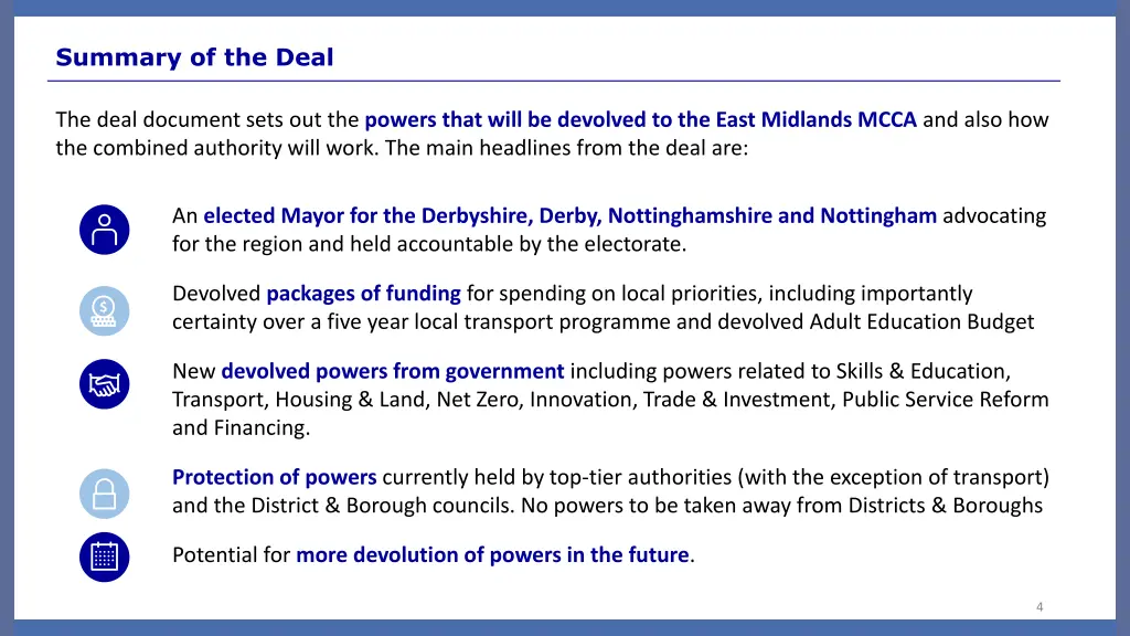 summary of the deal