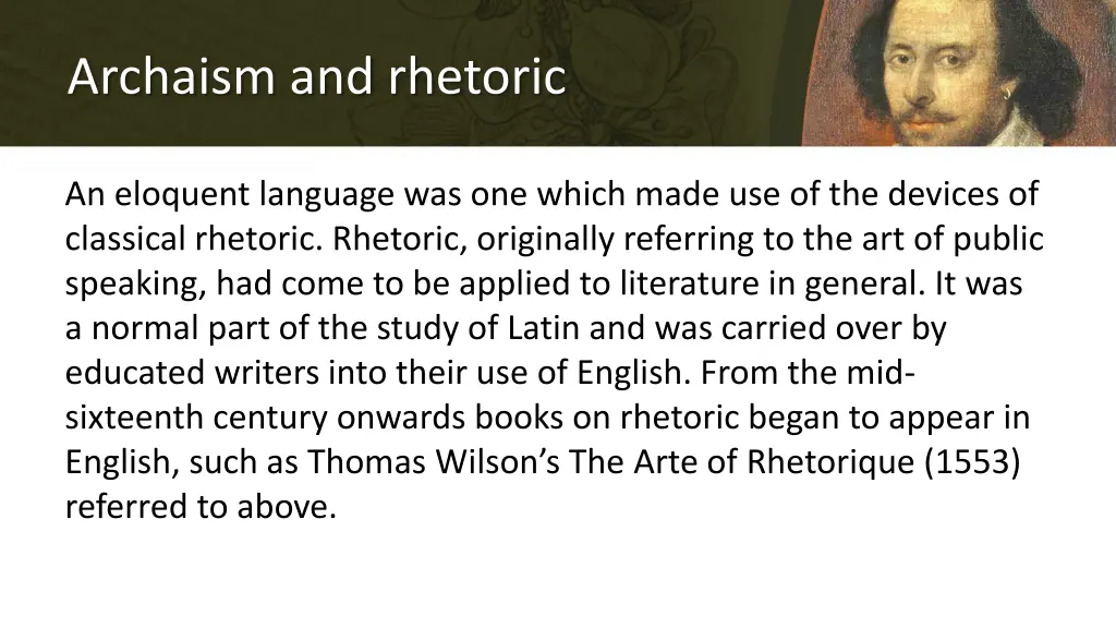 archaism and rhetoric 2