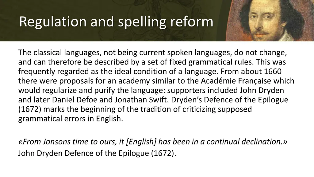 regulation and spelling reform