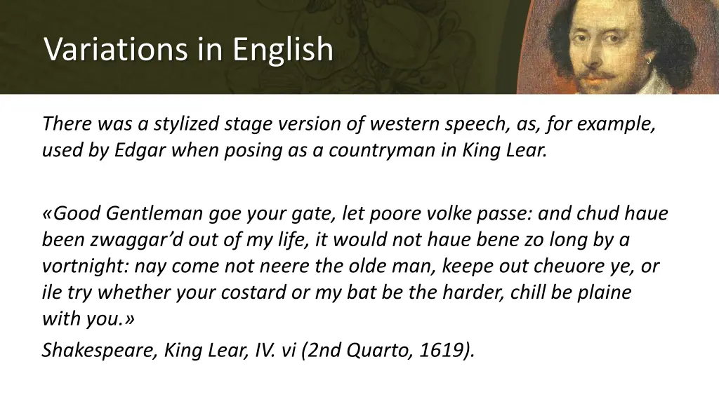 variations in english 4
