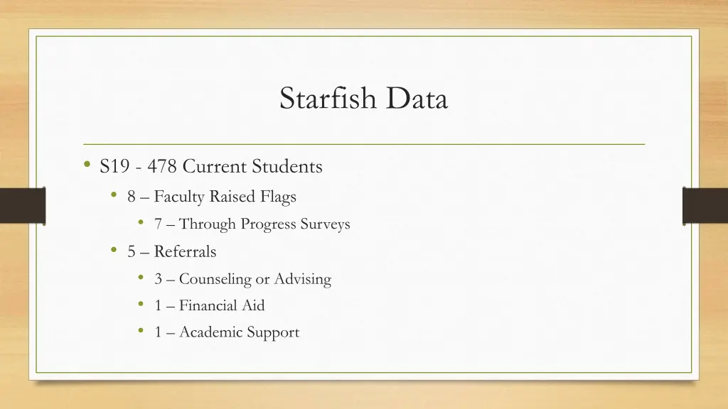 starfish data 1