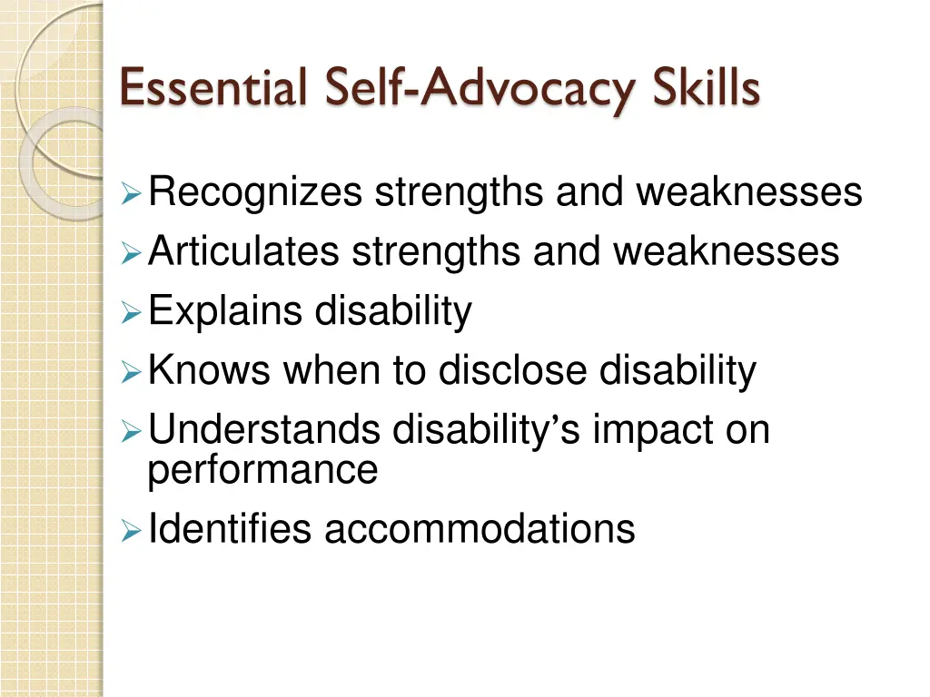 essential self advocacy skills