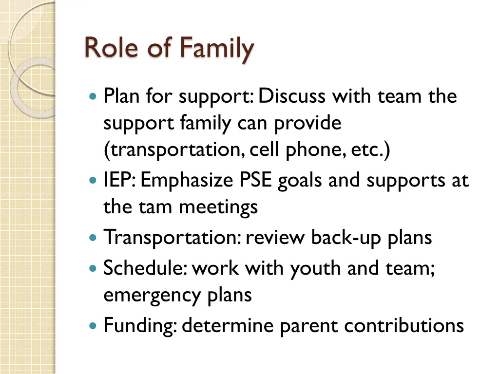 role of family 1
