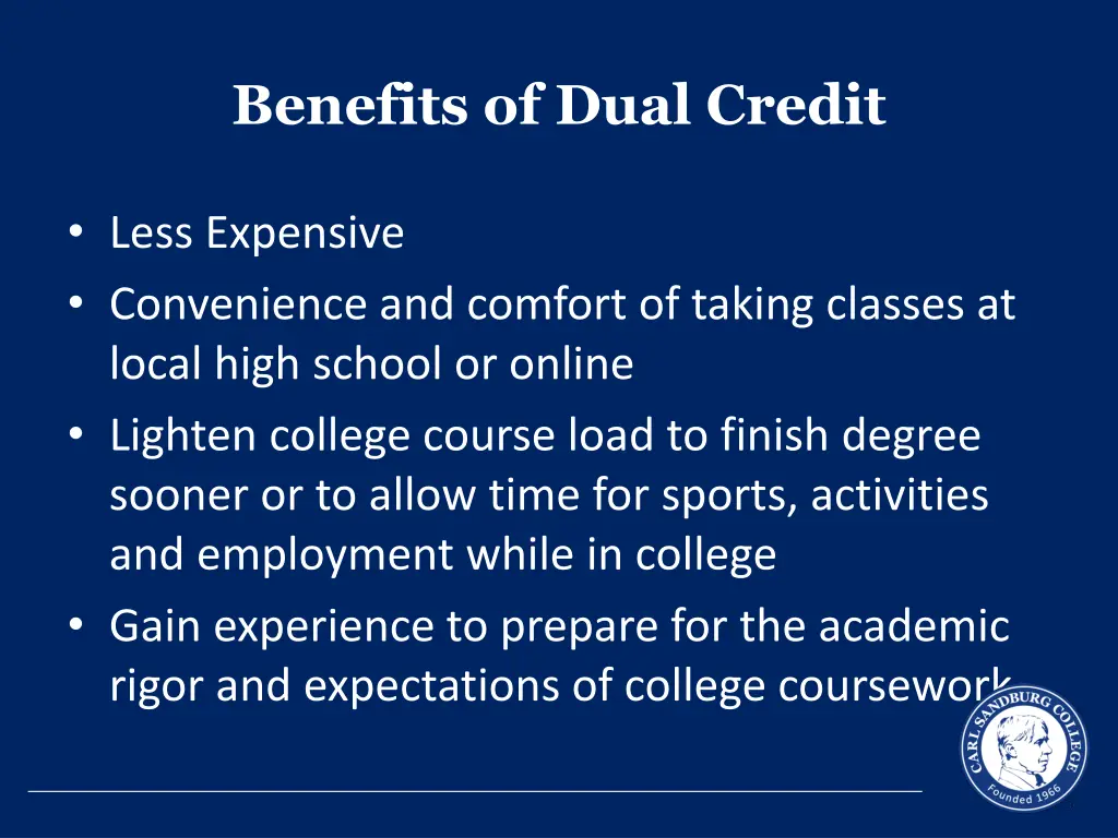 benefits of dual credit
