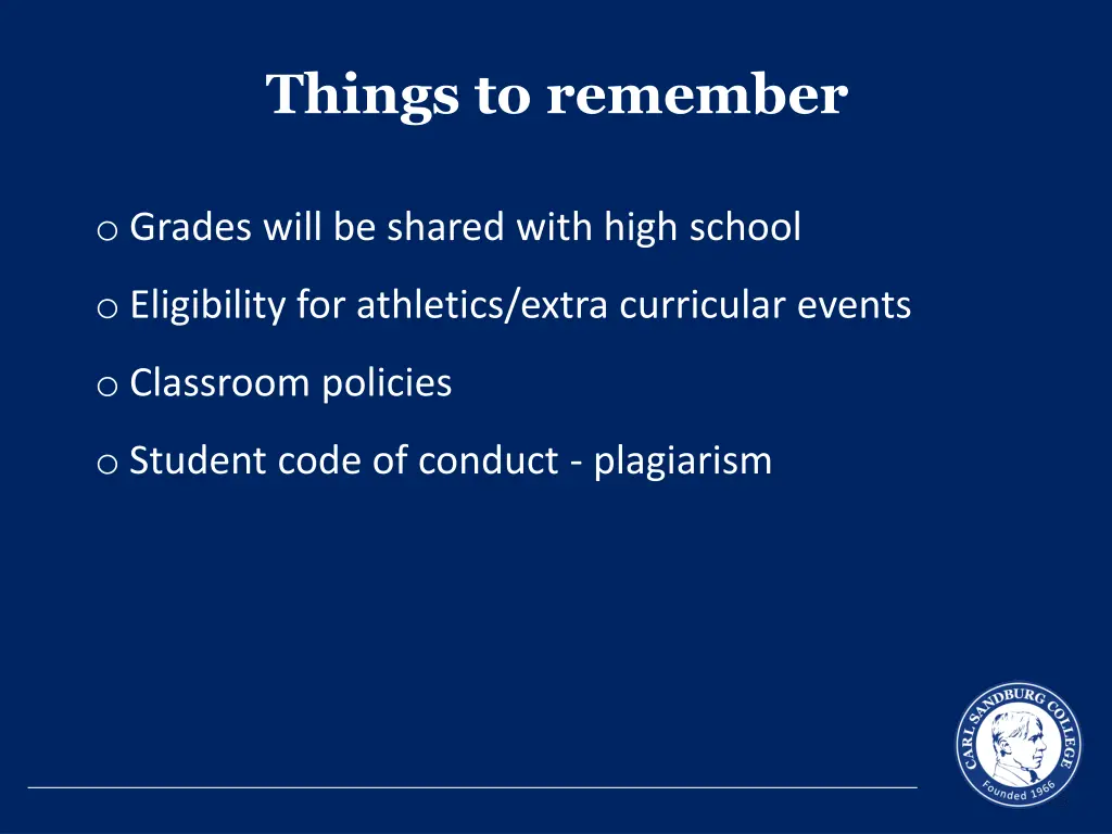 things to remember