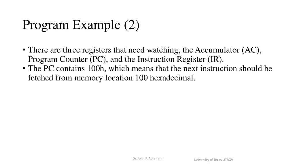program example 2