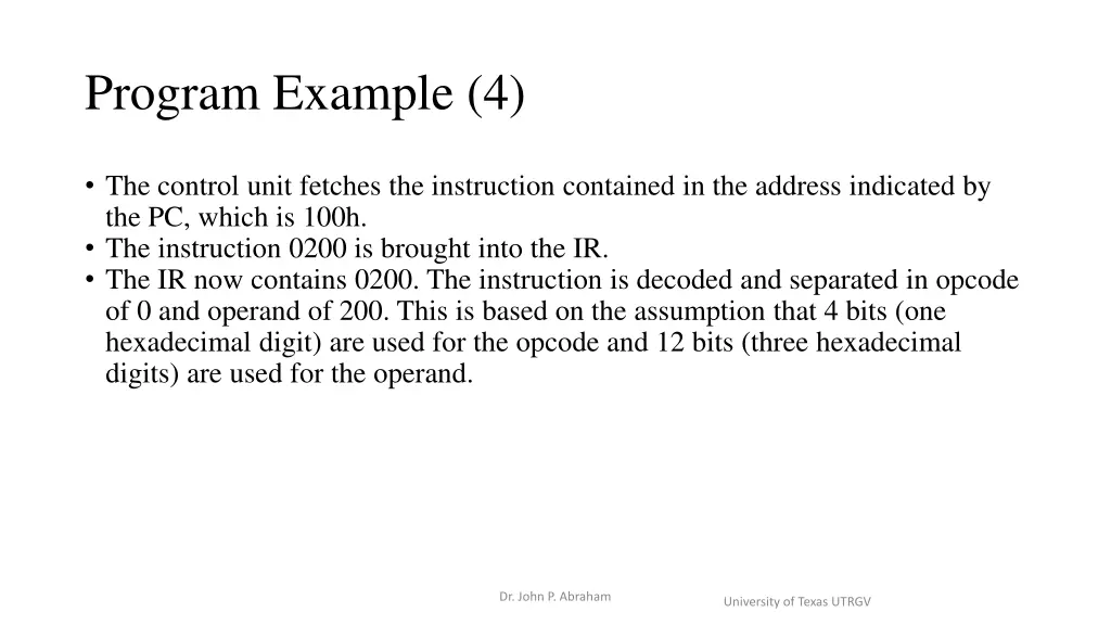 program example 4
