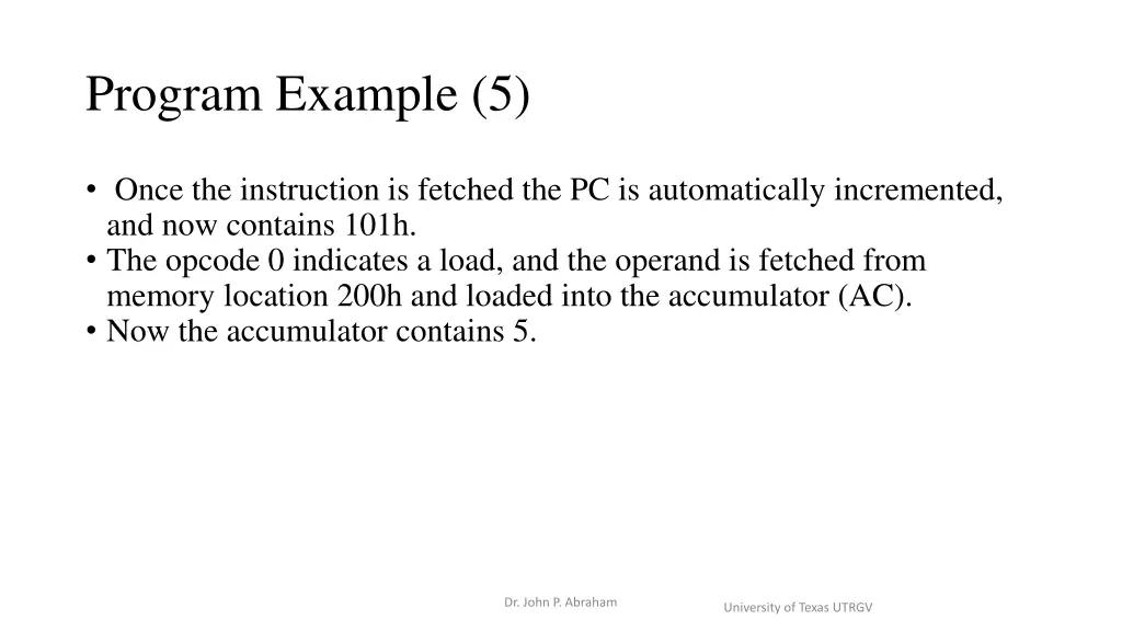 program example 5