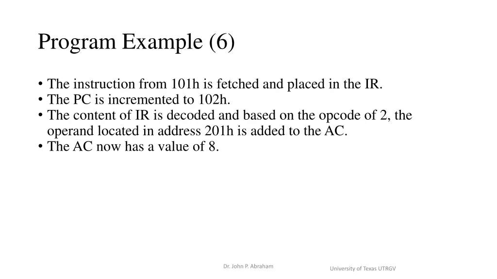 program example 6