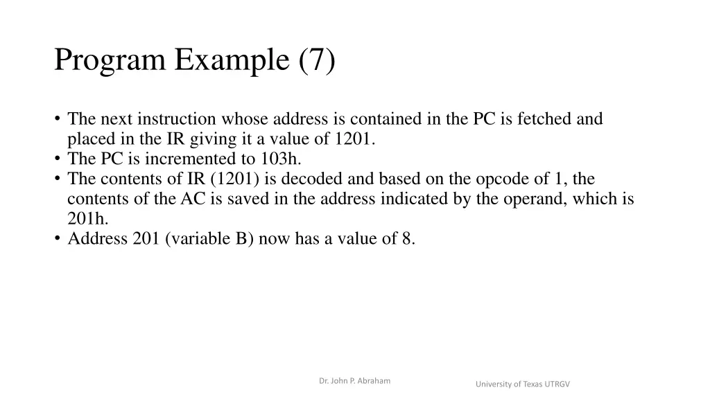 program example 7