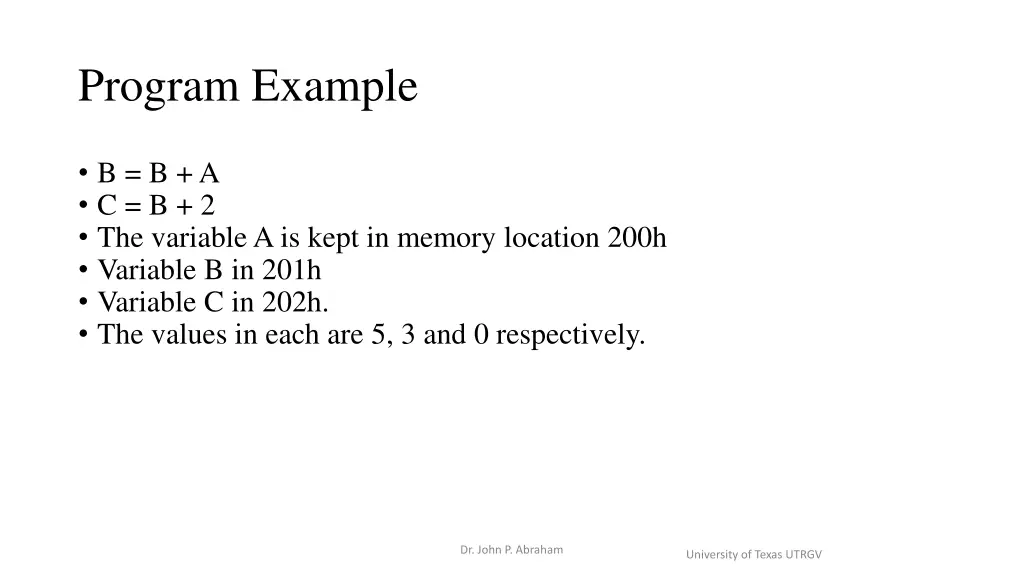 program example