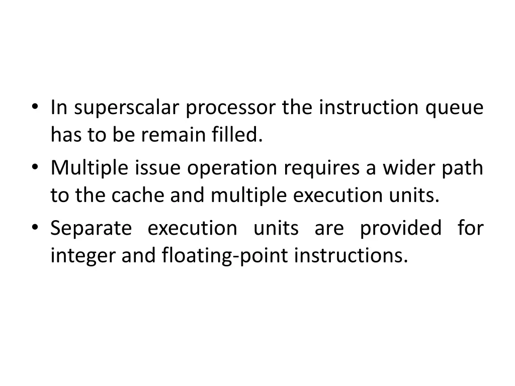 in superscalar processor the instruction queue