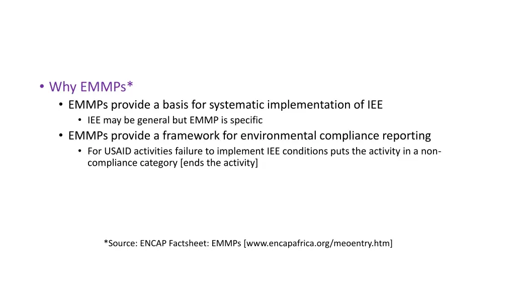 why emmps emmps provide a basis for systematic