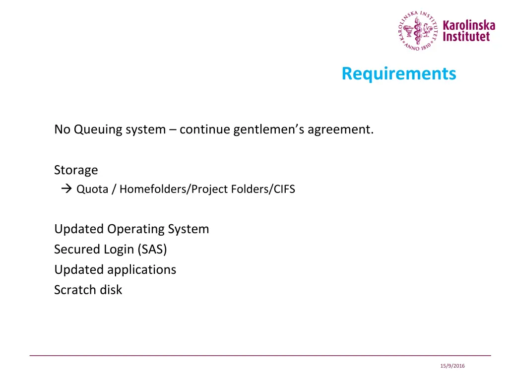 requirements