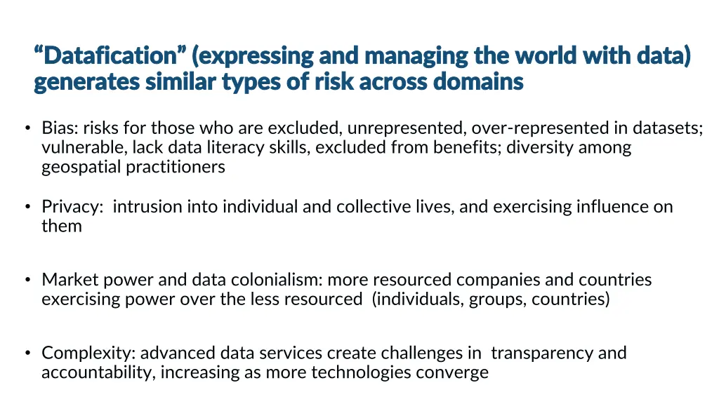 datafication expressing and managing the world