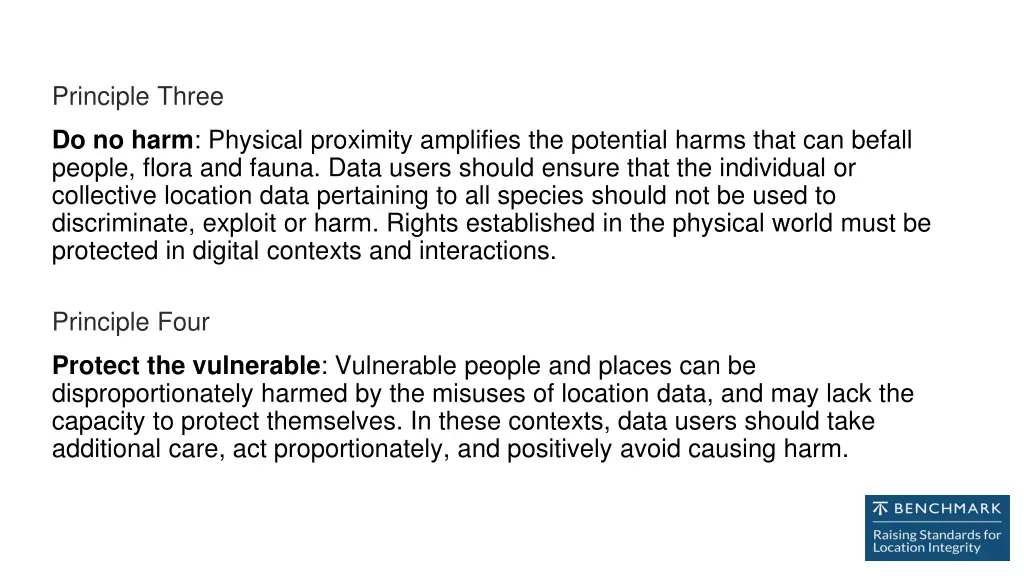 principle three
