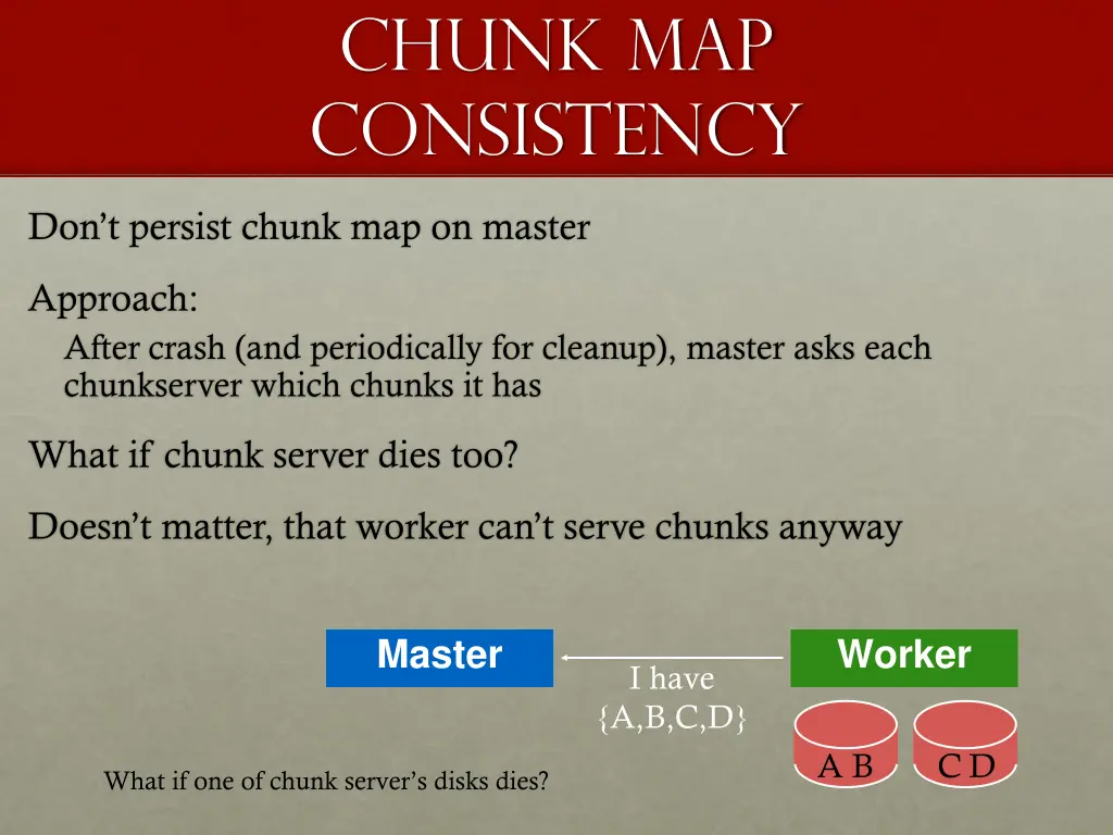 chunk map consistency
