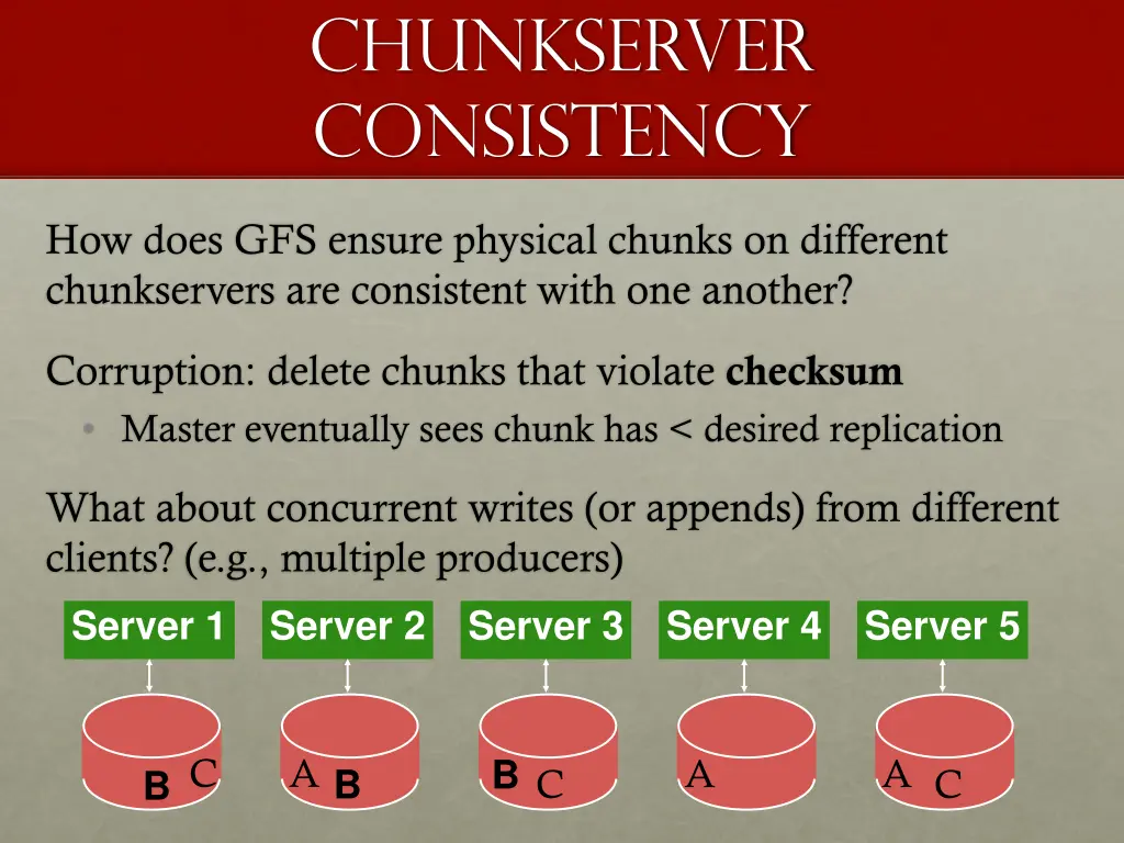 chunkserver consistency