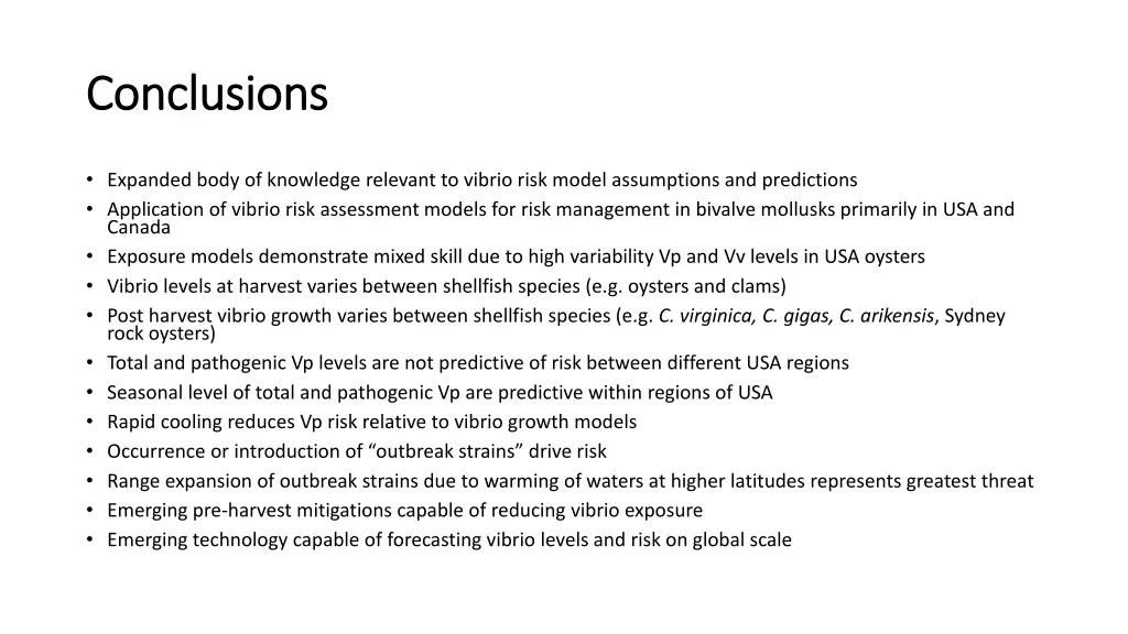 conclusions conclusions
