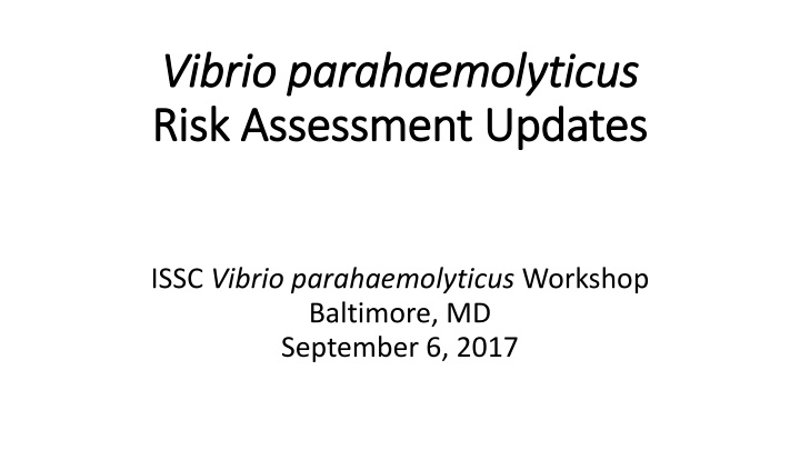 vibrio parahaemolyticus vibrio parahaemolyticus