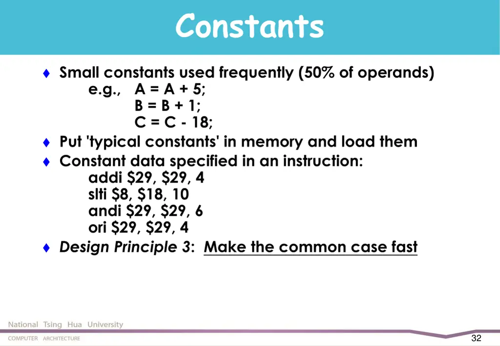 constants