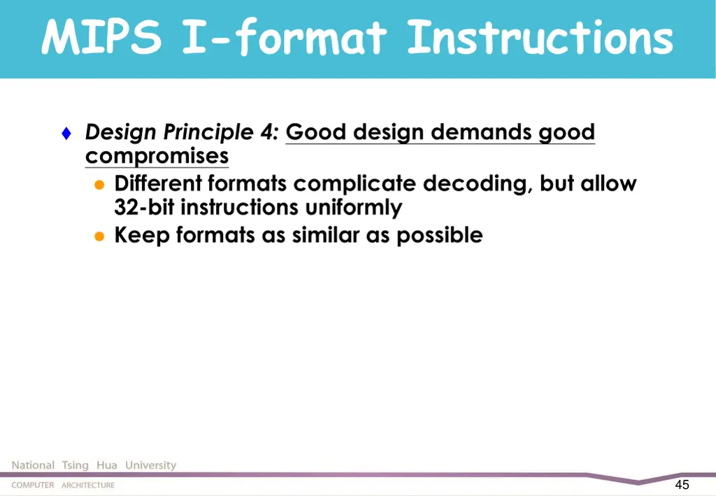mips i format instructions