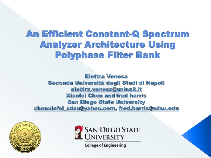 an efficient constant q spectrum analyzer