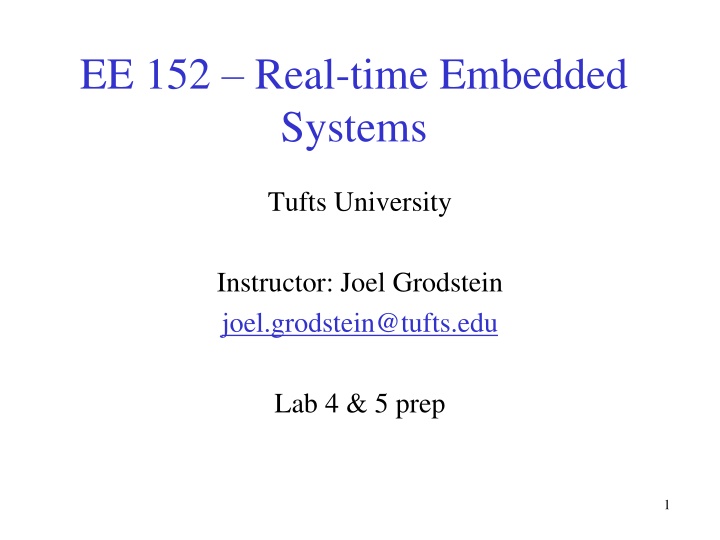 ee 152 real time embedded systems
